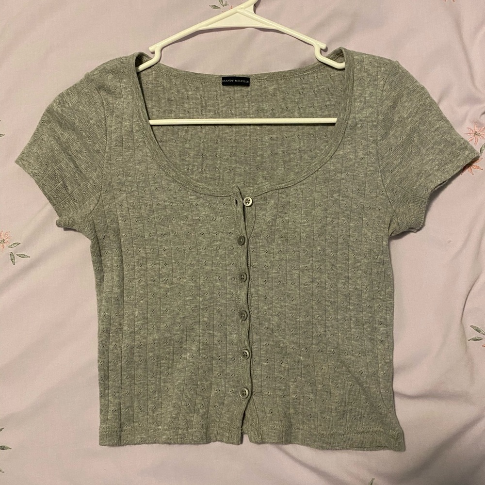 grey brandy zelly top
